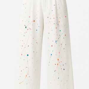 H.DAKIA PAINTFIELD SPLATTER TROUSERS